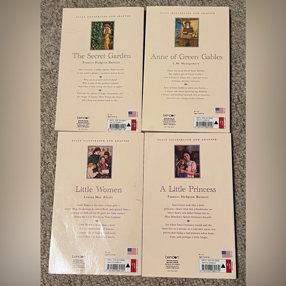 Lot Of 4 Junior Classics For Young Readers Books Paperback Girls Boys - Picture 2 of 2